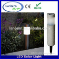 2016 Stainless steel/plastic/stone finish outdoor garden LED Solar Gate Post Pillar Light JD-115A